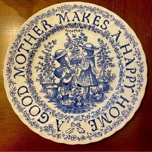 Royal Croconfard Mother 1978 Collector Plate  | A Good Mother Makes a Happy Home